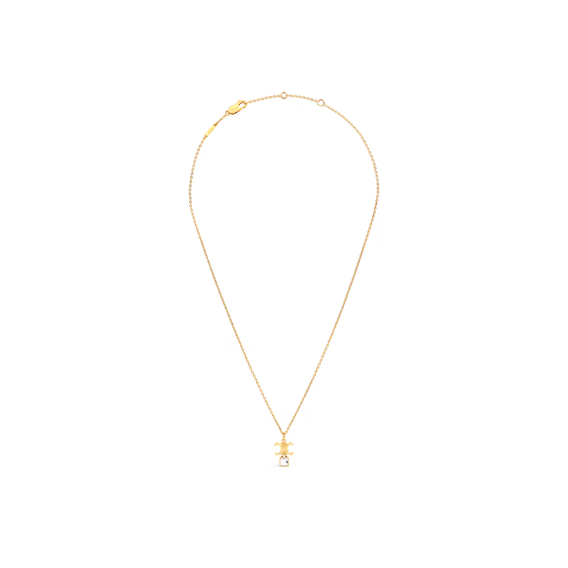 CELINE TRIOMPHE TWINKLE NECKLACE 461VJ6BRS.35OR